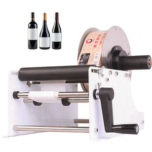 Máquina etiquetadora de botellas de agua para aceite, jugo, bebidas, cosméticos, champú, etiquetadora de botellas redondas, loción, salsa, miel - Product Image 4