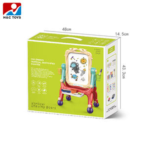 小さな画家向け 縦型スケッチパッド 両面磁気お絵かきボード 子供用 - Product Image 3