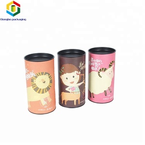 Logo personnalisé Papier Kraft Tube Tube En Papier Avec Couvercle En Métal/Carton Boîte Avec Couvercle En <span class=keywords><strong>Fer</strong></span> - Product Image 1