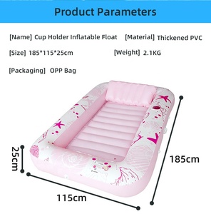 Bouée gonflable ergonomique en PVC anti-fuite <span class=keywords><strong>pour</strong></span> <span class=keywords><strong>piscine</strong></span>, avec poignées, légère et pliable, <span class=keywords><strong>pour</strong></span> patio et <span class=keywords><strong>piscine</strong></span> - Product Image 2