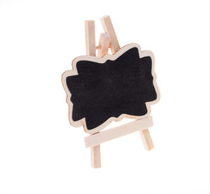 Mini support de notes pour enfants, <span class=keywords><strong>tableau</strong></span> noir, signes, artisanat en <span class=keywords><strong>bois</strong></span>, trépied, Base, maison, anniversaire, décoration de fête de mariage - Product Image 4