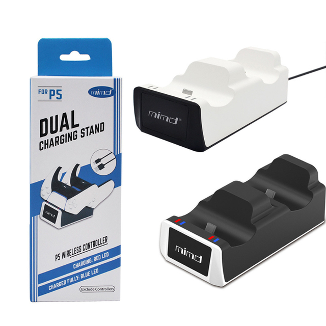 Dual USB Charging Dock for Controller & Game Controller-Plastic Charging Stand