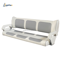 Suptrue Accessoires marins, siège de bateau confortable de luxe à 3 places, couleur personnalisée de qualité marine, banc pliable, sièges de bateau souples