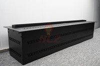 Vapeur d'eau électrique 3D à flamme LED, 800 mm, haute qualité, encastrable, en métal, pour décoration intérieure, luxe, remplissage manuel d'eau, couleur unique
