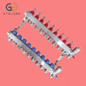 Vendite calde Collettore di riscaldamento idronico in acciaio inox Design moderno 220v sistemi di riscaldamento a pavimento parti per i sistemi a pavimento del contatore dell'acqua - Product Image 1