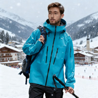 Combinaison de ski Alpha Winter Standard imperméable, respirante, coupe-vent, de marque premium, veste de sport avec fermeture éclair, tissu de haute qualité