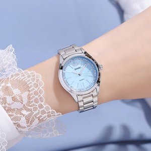 VVS Esfera Nácar Oro Reloj <span class=keywords><strong>Mujer</strong></span> Lujo 1964 Marca Su LOGO Cuarzo OEM ODM Pedido Mínimo Bajo - Product Image 4