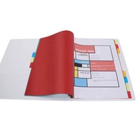 AFFISURE-carpeta de archivos de 11 agujeros de plástico PP, índice de páginas, 10 pestaña, divisores de carpeta para suministros de oficina