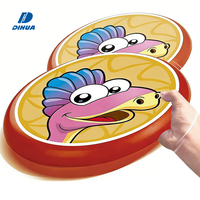 Disque volant léger pour enfants en plein air animaux de compagnie PU disque volant jeux interactifs pour la famille, coordination œil-main à main