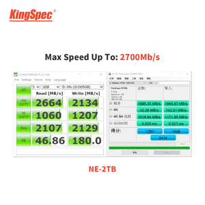 Kingspec ssd 2tb Neue produkt OEM M.2 NVMe PCIe 2TB EXTERNE FESTPLATTE für desktop - Product Image 4