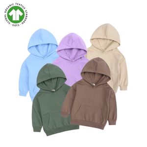 เสื้อสเวตเตอร์ผ้าฝ้ายมีฮู้ดสำหรับเด็ก, เสื้อสเวตเชิ้ตผ้าฟลีซสำหรับเด็กผู้ชายเด็กผู้หญิง - Product Image 6