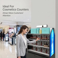 Support d'affichage cosmétique en bois de qualité commerciale avec cadre robuste pour utilisation dans les centres commerciaux