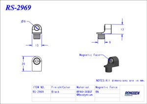 مغناطيس قوي لاصق لأبواب خزائن المطبخ وغرف المعيشة الزجاجية، متين وسهل التركيب بتصميم عصري بسيط - Product Image 4