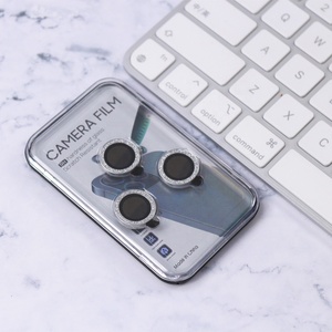 ฟิล์มกันรอยเลนส์<span class=keywords><strong>กล้อง</strong></span> <span class=keywords><strong>iPhone</strong></span> 13 สีเงินวิบวับ แบบเพชร สำหรับ <span class=keywords><strong>iPhone</strong></span> 12 14 Pro MAX พร้อมวงแหวนป้องกัน - Product Image 1