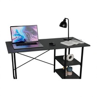 Table pliante ARD GLOBAL, portable, durable, avec étagères, en panneaux de particules, structure métallique, en bois, écologique, spacieuse, multifonctionnelle