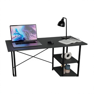 Mesa Plegable Portátil y Duradera con Estantes, Estructura Metálica, Tablero de Aglomerado, Ecológica, Espaciosa, Multifuncional, Ahorra Espacio - Product Image 1