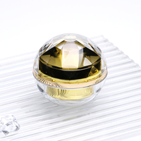 Pot en acrylique pour crème 15g 30g 50g avec impression personnalisée pour crème pour le visage et emballage de produits de beauté