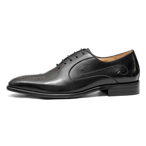Zapatos de Vestir Estilo Brogue para Hombre 2025, Oxfords de Cuero Genuino, Suela Antideslizante, Impermeables, Formales, de Alta Calidad - Product Image 1