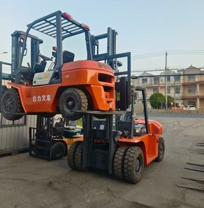 2019 mejor opción HELI <span class=keywords><strong>CPCD60</strong></span> carretilla elevadora diésel de 6 toneladas AWD neumático sólido uso al aire libre usado - Product Image 3