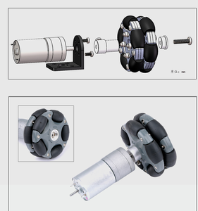 ล้อโลหะออมนิไดเรคชันแนลขนาด 58 มม. ล้อฟูลัย ล้อออมนิไดเรคชันแนลขนาด 82 มม. แพลตฟอร์มหุ่นยนต์ออมนิ ระบบ ROS การเคลื่อนที่แบบออมนิไดเรคชันแนล - Product Image 5
