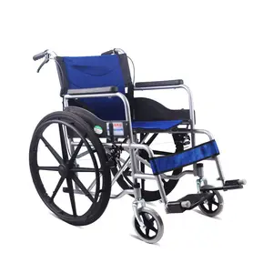 Fauteuil roulant portable le moins cher pliable léger fauteuil roulant manuel fauteuils roulants pliants prix pour handicapés vente