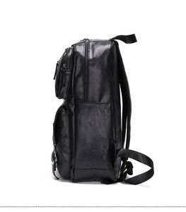 <span class=keywords><strong>Zaino</strong></span> per Laptop staccabile da <span class=keywords><strong>uomo</strong></span> in pelle nera personalizzata per studenti da 12 pollici - Product Image 3