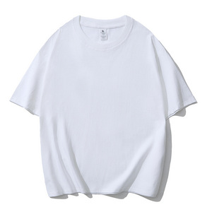 เสื้อยืดแขนสั้นทรงโอเวอร์ไซส์ ผ้าฝ้าย/ใยไผ่ พิมพ์ลายเรียบ น้ำหนัก 260 กรัม ระบายอากาศได้ดี ทรงปกติ คอกลม สำหรับผู้ชาย สไตล์ลำลอง - Product Image 5