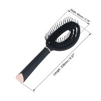 Brosse à cheveux démêlante antistatique en plastique avec coussin d'air, pour massage du cuir chevelu, vente en gros, pour salon et usage domestique, logo personnalisé