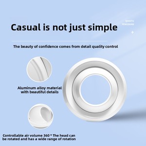 Chất lượng cao hợp kim nhôm bóng máy bay phản lực khuếch tán cho HVAC hệ thống nhãn cầu không khí diffusers đăng ký & lưới - Product Image 3