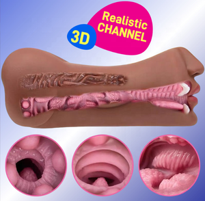 Juguete Sexual para Hombre a Precio de Fábrica Pontec, Juguete Sexual Oral para Hombre con Vagina y Ano, Juguetes Sexuales para Hombre 3 en 1, Vagina de Bolsillo Masculina - Product Image 3