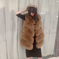 2025 hiver nouveau Style mode longues femmes naturel russe filles vestes fourrure gilet femmes