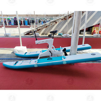 Vélo aquatique gonflable portable en PVC de qualité supérieure, personnalisé en usine, pour le jeu aquatique