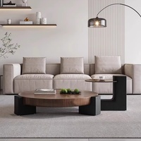 Table basse convertible en verre de luxe moderne, style ferme japonaise, design minimaliste ancien, meubles de salon