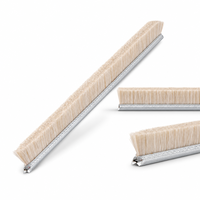 Brosse de nettoyage industrielle, pièce de rechange, fil de laine, filament de nylon, fil d'acier, canal métallique, OEM personnalisable