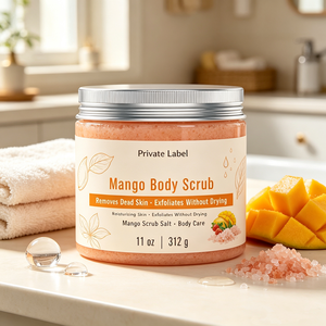 Gommage corporel en marque propre, élimine les peaux mortes et exfolie <span class=keywords><strong>sans</strong></span> dessécher et hydrate, gommage au <span class=keywords><strong>sel</strong></span> de mangue - Product Image 2