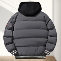 Veste d'hiver pour homme sur mesure, grande taille, épaisse, chaude et respirante, avec fermeture éclair, à capuche, décontractée, pour l'extérieur