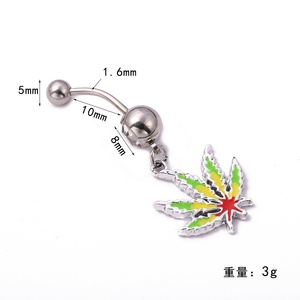 <span class=keywords><strong>Gaby</strong></span>, joyería corporal de mariposa de acero inoxidable para mujer, anillo de ombligo de acero quirúrgico para regalo de boda, anillo de Piercing para el vientre - Product Image 2
