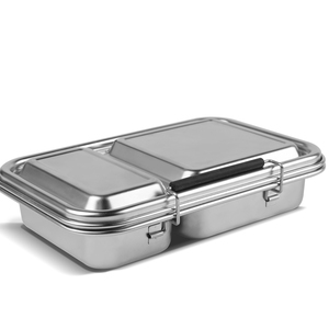 Hot sale 304 stainless steel lunch box can be printed logo metal lunch box
