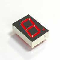Layar LED 7 Segmen 1 Inci 1 Digit Lampu Merah untuk Mesin Penghitung Nilai Tunggal Industri Sensor Kesalahan Mesin Panel Keamanan Pabrik