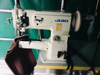 Original utilisé jukis LS-1341 robuste bras de cylindre industriel en cuir à point noué machine à coudre de sac pour les matériaux Épais