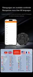 X6 Pro supporto magnetico per telefono <span class=keywords><strong>cellulare</strong></span> assistente di interpretazione simultanea <span class=keywords><strong>APP</strong></span> traduzione One Click AI traduttori intelligenti - Product Image 3