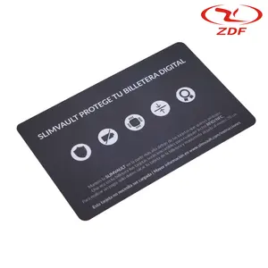Suministro directo de fábrica Tarjeta bancaria de crédito antimagnética Personalización de tarjeta NFC con nuevo color Hecho de PVC duradero y plástico