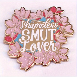 'Shamless Smut Lover' Étincelant Fleur De Cerisier Émail Dur Broche Badge Accessoires - Product Image 2