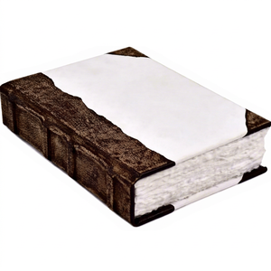 Carnet de croquis en papier aquarelle à bords festonnés style antique – Cahier d'écriture pour ombres/inscriptions magiques, reliure cousue – Cadeau unisexe 10''x7'' Blanc - Product Image 1