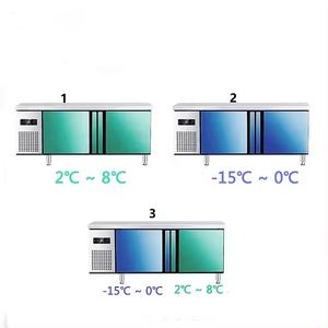 Ticari otel sanayi dik buzdolabı dört kapı buzdolabı 6 kapı dondurucu paslanmaz çelik chiller fiyat galleyware - Product Image 6
