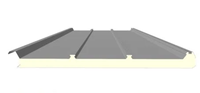 Panneau de toiture photovoltaïque isolé en métal de haute qualité, isolation en laine de roche ignifuge de niveau A, entrepôt solaire direct