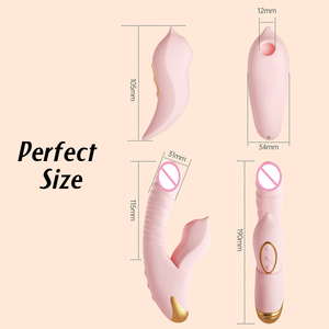 Vibromasseur Pénétrant, Jouet Sexuel Dildo, Ensemble Détachable avec Application et Chauffage, Stimulateur Clitoridien, Mamelonnaire, Point G et Anal <span class=keywords><strong>pour</strong></span> Femmes, Hommes et Couples - Product Image 3
