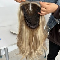 Perruque Lace Front Personnalisée de Haute Qualité, Cheveux Européens Alignés avec les Cuticules, Mèches Blondes, Cheveux Raides, Transparente pour