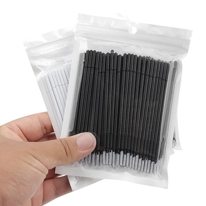 100Pcs Dài Đầu Dùng Một Lần Microbrush Applicator <span class=keywords><strong>Mini</strong></span> Lash Bàn Chải Applicators Micro Blade Trang Điểm Micro Bàn Chải Công Cụ - Product Image 1