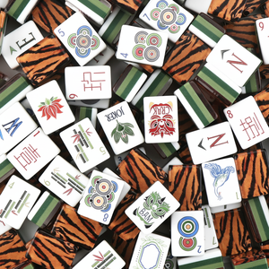 Tarjetas Educativas Ecológicas con Diseño de Tigre Moderno, Acabado Brillante, Cartón Resistente para Reuniones Familiares Portátiles, Juego de Mesa - Product Image 4